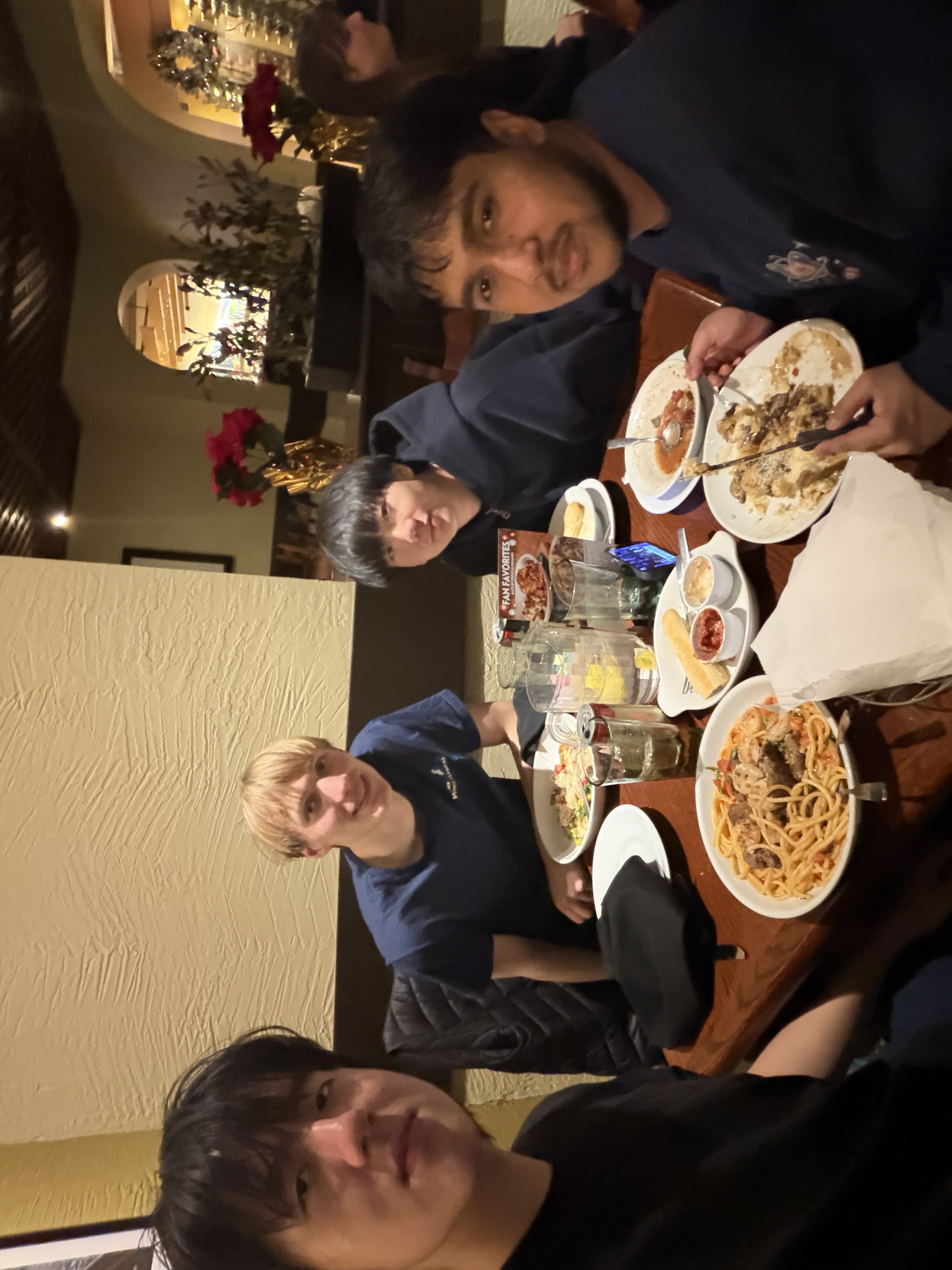 Team dinner before Southwest